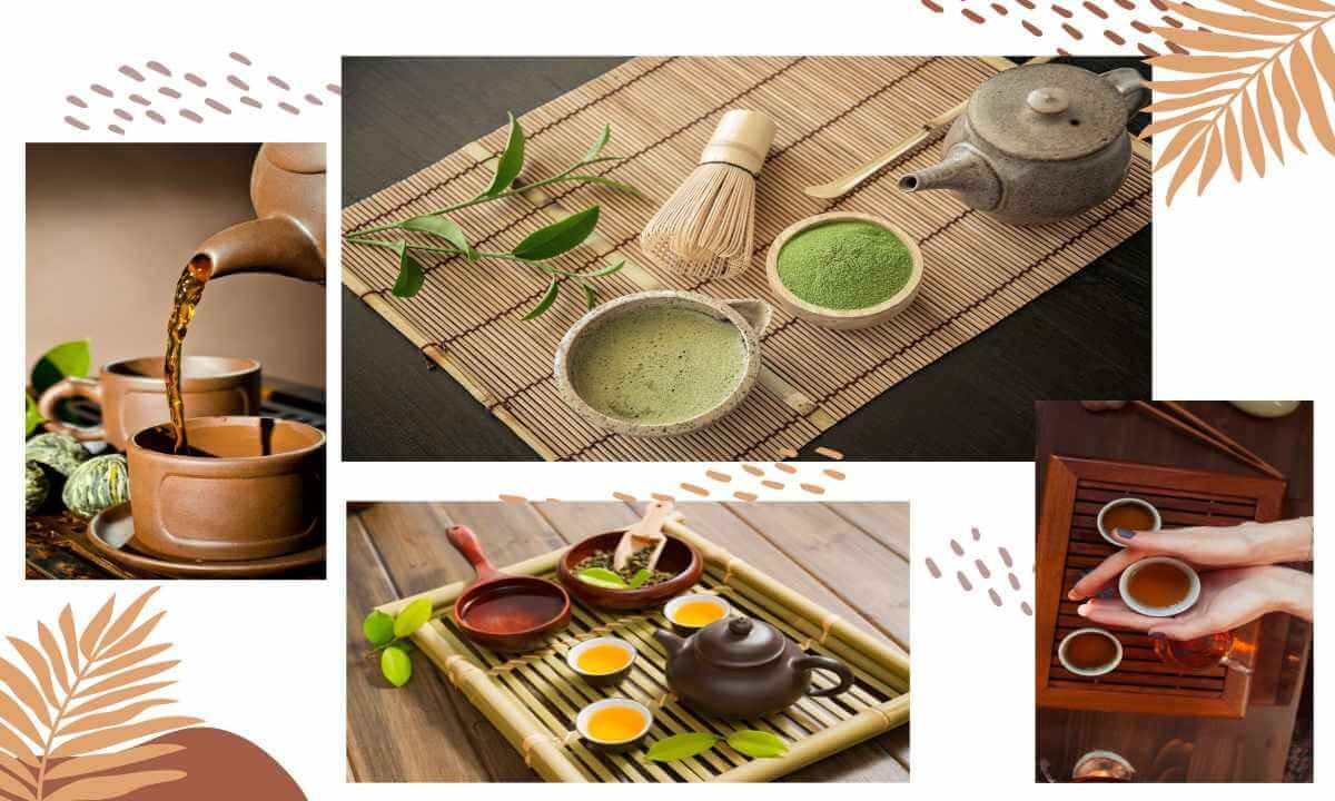 Accessori Di Cerimonia Di Tè Del Cinese Tradizionale Tazze Di Tè E Bambo Image33433481